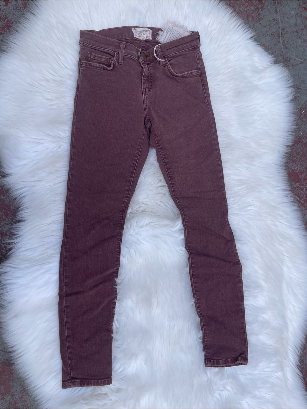 Current/Elliott Skinny Jeans in Plum